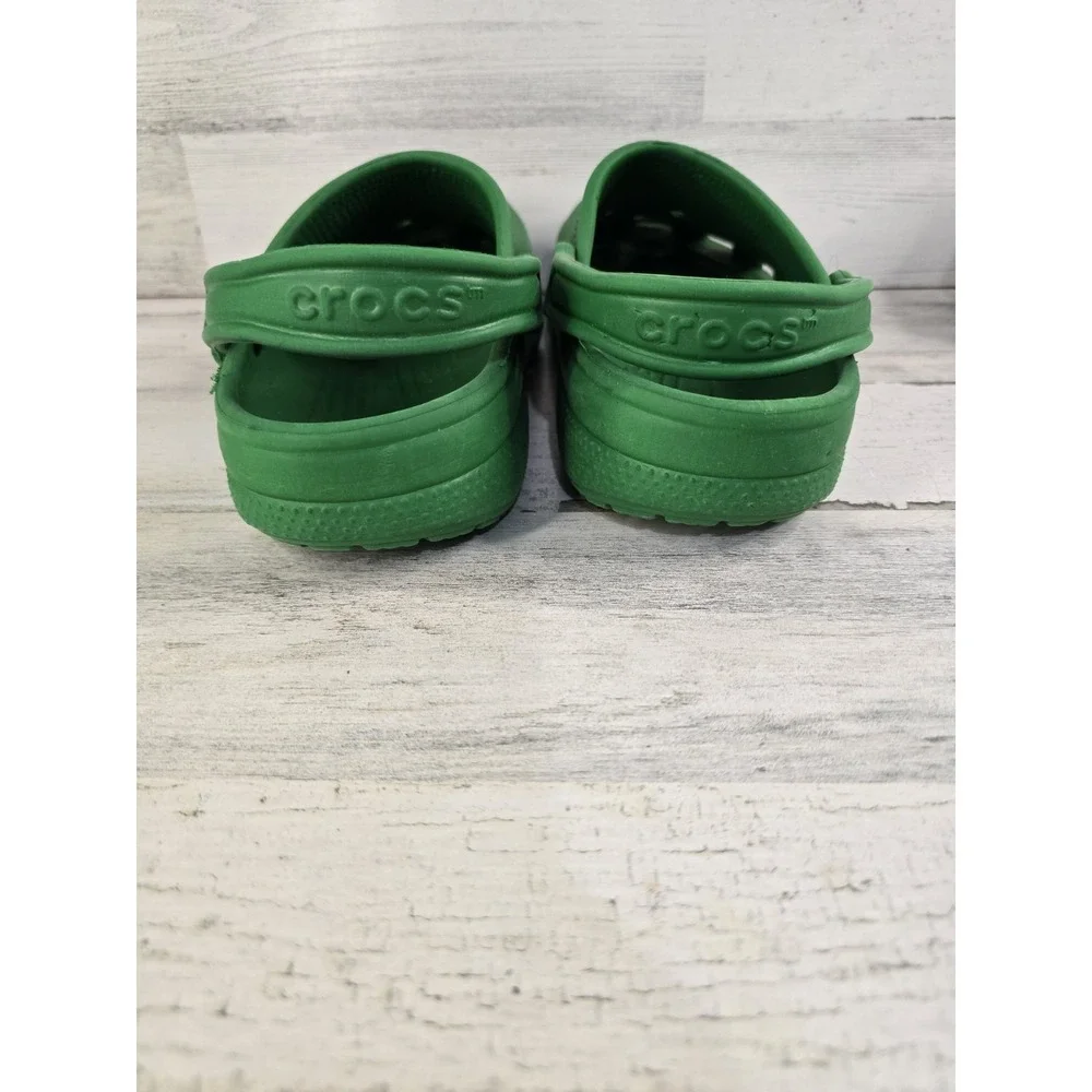 Crocs Classic Clog Green Mens 6-7 Womens 8-9 Slip on Comfort Water Shoes
